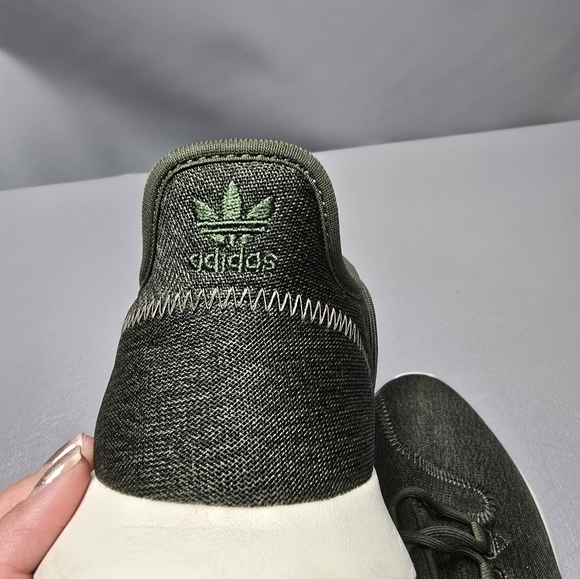Adidas Tubular Shadow Olive Green Running Shoes Size 6.5 - Picture 3 of 10